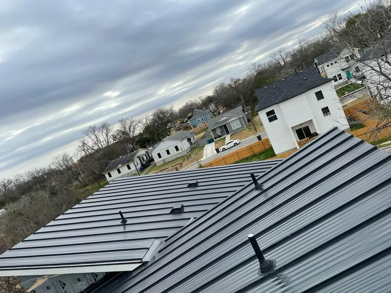 Standing seam metal roof panels with vents for Skylight Repair in Shawangunk